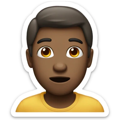 pout with heart and say cheese to sticker