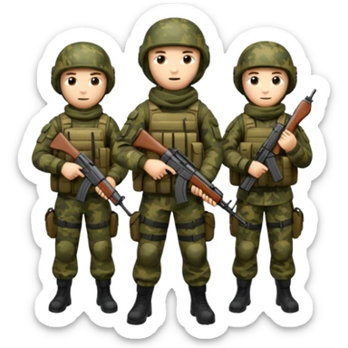 Forze speciali russe con la AK-47 sticker