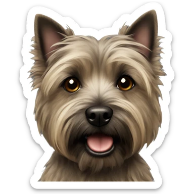 brindle cairn terrier sticker