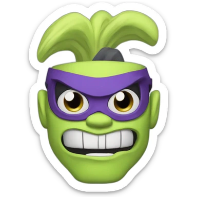 Mojo jojo from powerpuffs  sticker