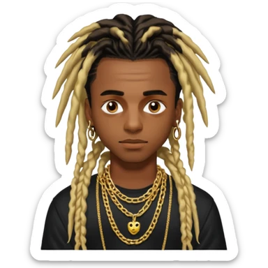 PLAYBOI CARTI WITH LONG DREADS  sticker