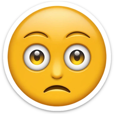 Glaring emoji sticker