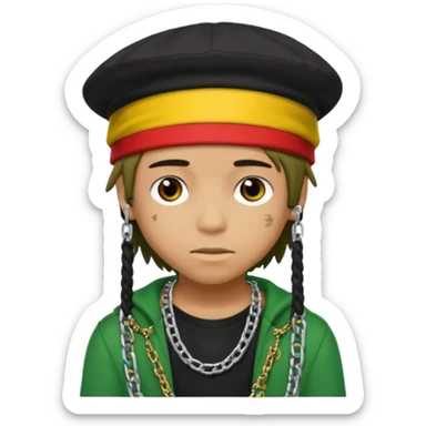 emo boy swag 2012 chief keef rastas sticker