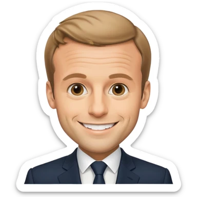 Cree moi un emoji Macron  sticker