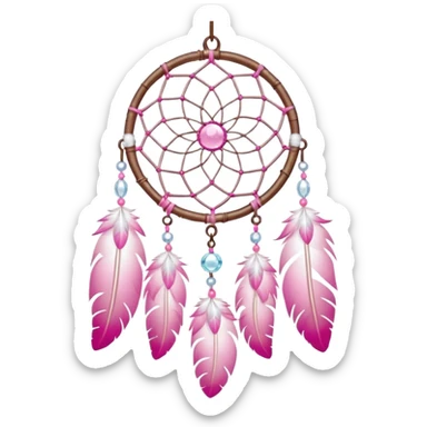 Pastel Sakura dreamcatcher-suncatcher sticker