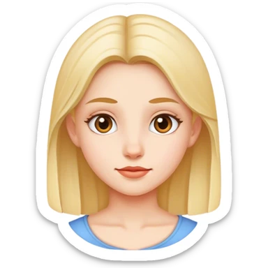 realistic portrait of girl sticker