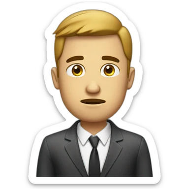 bussines man sad sticker