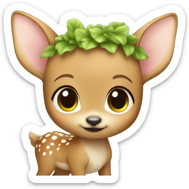 Fairy baby fawn sticker