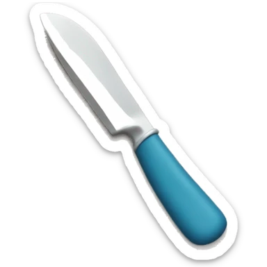 Create an emoji of a hand holding a plastic knife sticker