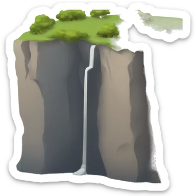 cliff side sticker