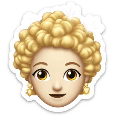 A boe with sparkles and frills  sticker