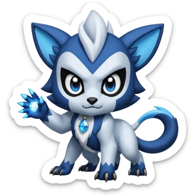 Luxio-Absol-Dewott-fusion sticker