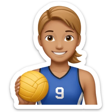 volleyball player sticker