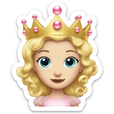 glinda bubble crown sticker