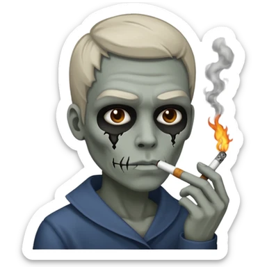 Crack addict doing crack sticker