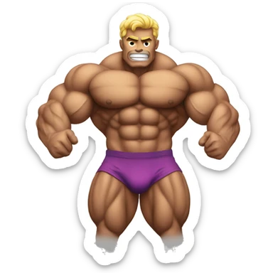 Body builder muscle  sticker