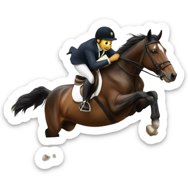 Horse jumping  sticker