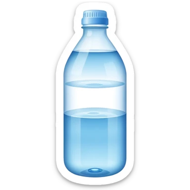 bottle of water upside down sticker