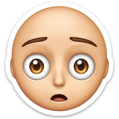 a emoji of eye twitching  sticker