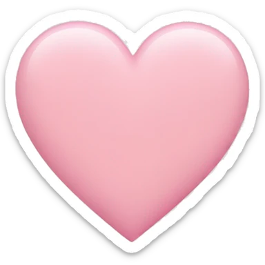 baby pink heart sticker