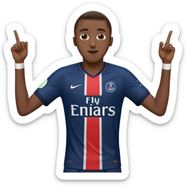Matuidi celebrating a goal in PSG jersey sticker