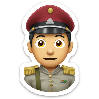 nobita as a soldier sticker