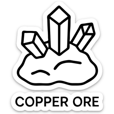 copper ore sticker