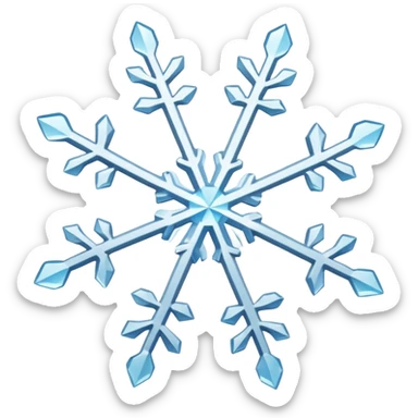 snowflake sticker