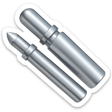 Metal nails with flat nails ends sticker