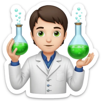 man potion alchemist sticker