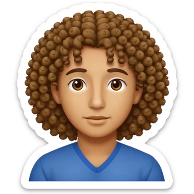 Hispanic with curly hair puerto rican sticker