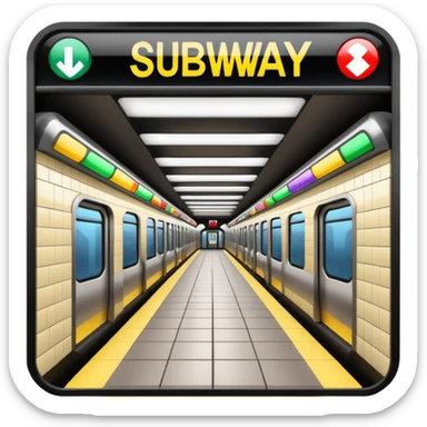subway station sticker