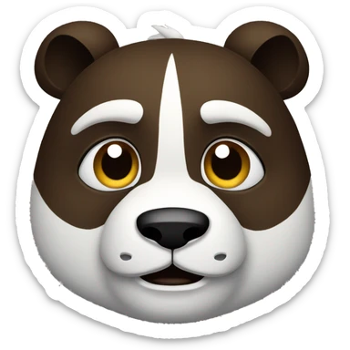 kungfu panda head sticker