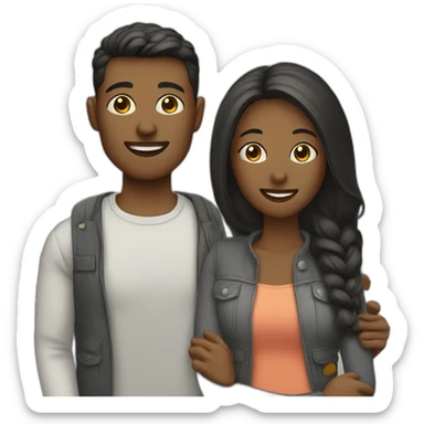 couple in town sticker