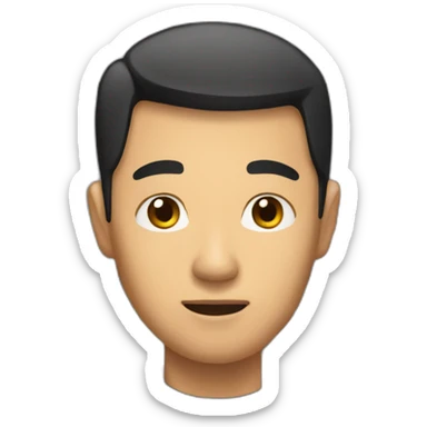 Asian man in jail sticker