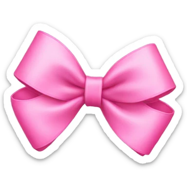 Pink bow sticker