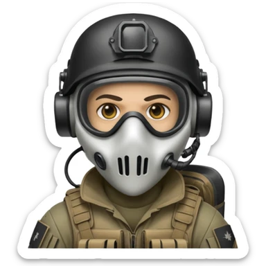 ghost operator from cod saying Anybody wants to play dmz  sticker