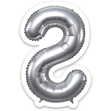 aluminum balloon shaped like number 26 sticker