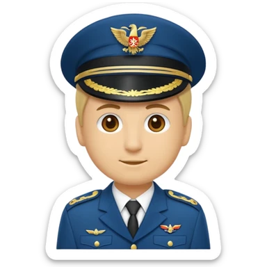 Eine salutierenden Emoji (Hautfarbe: weiß) in Armee Klamotten männlich  sticker