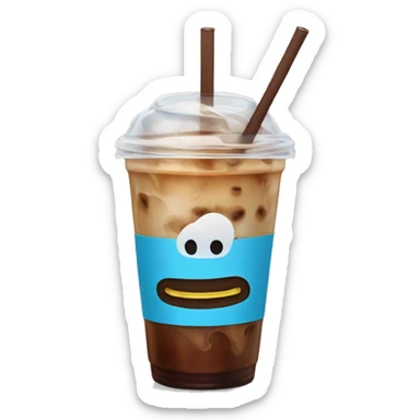 Iced coffee sticker