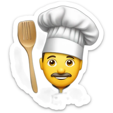 chef cooking house on plate sticker