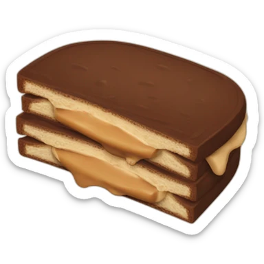 Chocolate peanut butter sandwich sticker