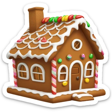 Ginger bread house sticker