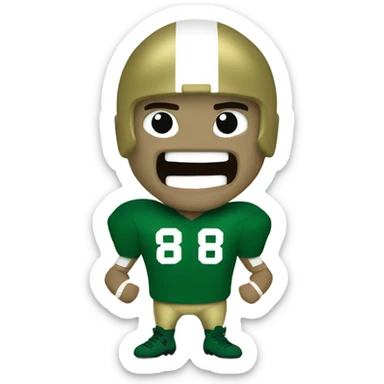 Fighting Irish football  sticker