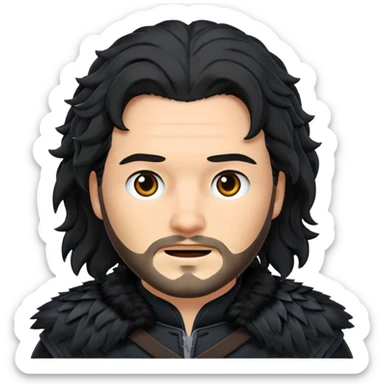 Tu peux créer un emojis Jon snow sticker