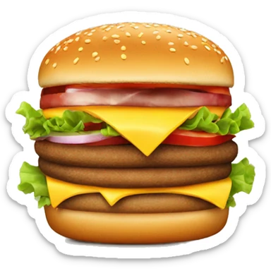 Fast food burger  sticker
