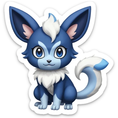 Meowstic-Minccino-Absol-fusion sticker