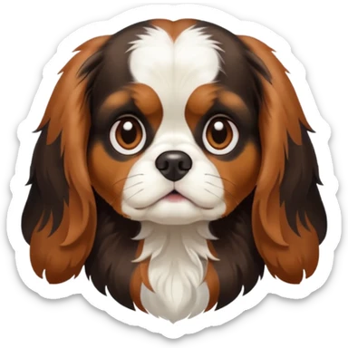 Chienne King charles sticker