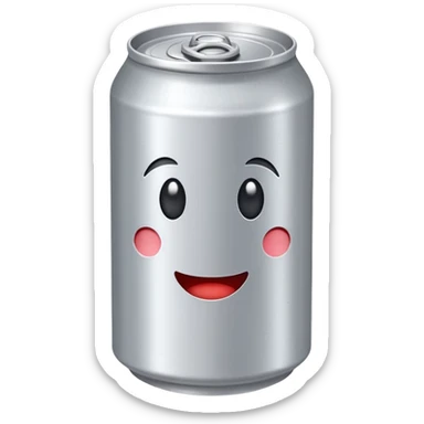 soda can without any face or branding sticker
