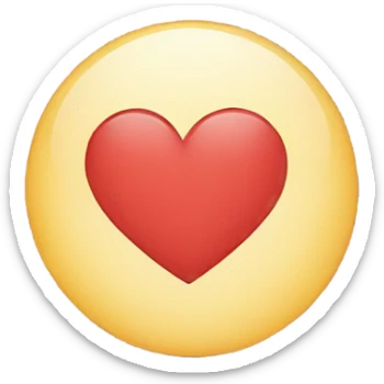 heart with moon  sticker